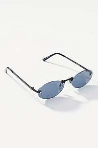 Eyeking Small Oval Metal Sunglasses