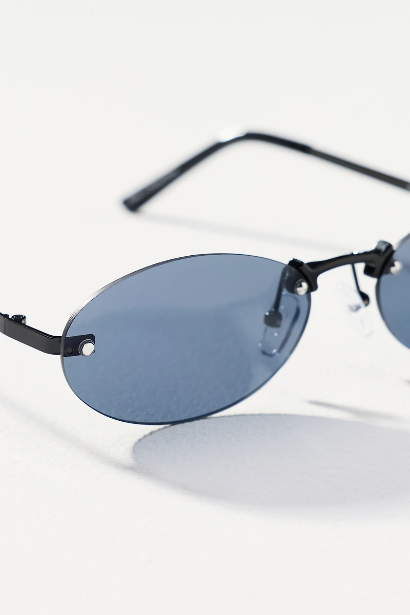 Eyeking Small Oval Metal Sunglasses