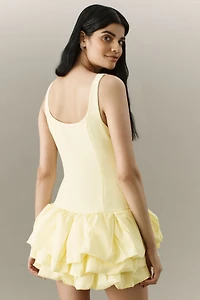 Endless Rose Sleeveless Ruffled Drop-Waist Mini Dress