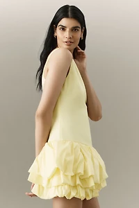 Endless Rose Sleeveless Ruffled Drop-Waist Mini Dress