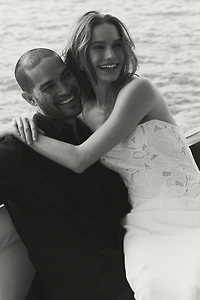 Jenny by Yoo Raelyn Strapless Column Wedding Gown