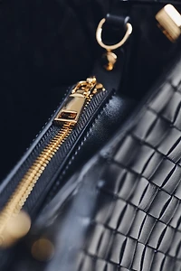 Melie Bianco Woven Bucket Tote