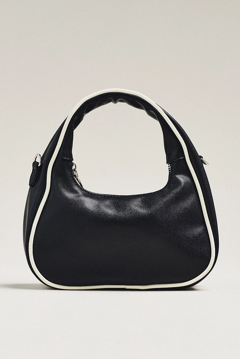 Melie Bianco Piped Mini Shoulder Bag