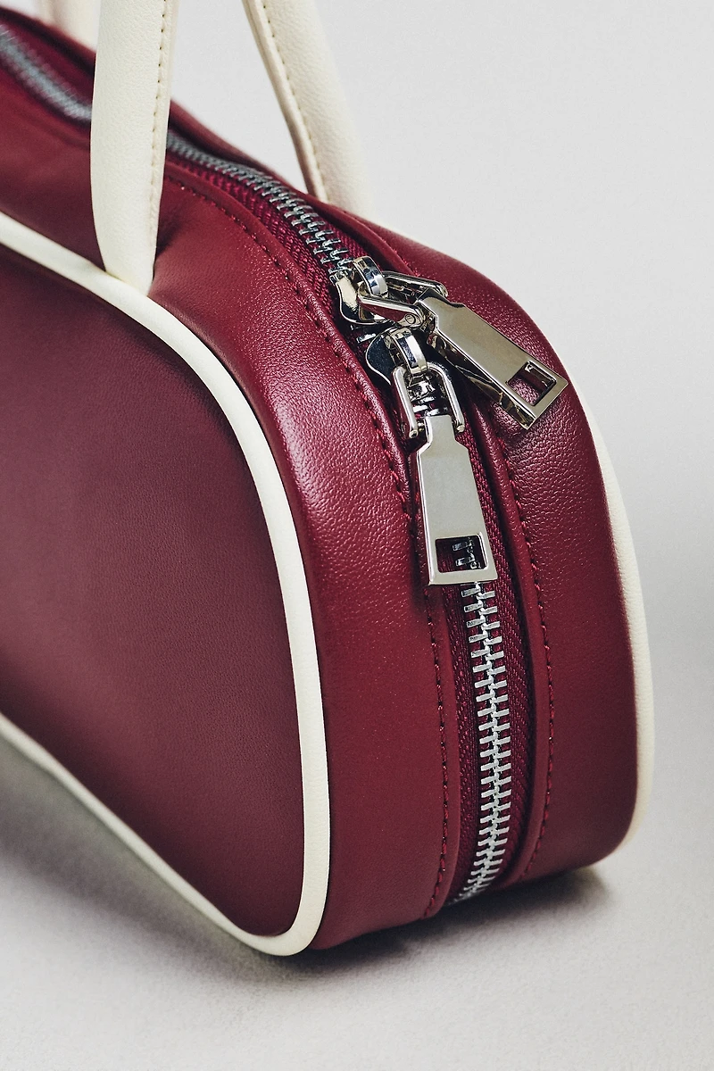 Melie Bianco Two-Tone Shoulder Bag