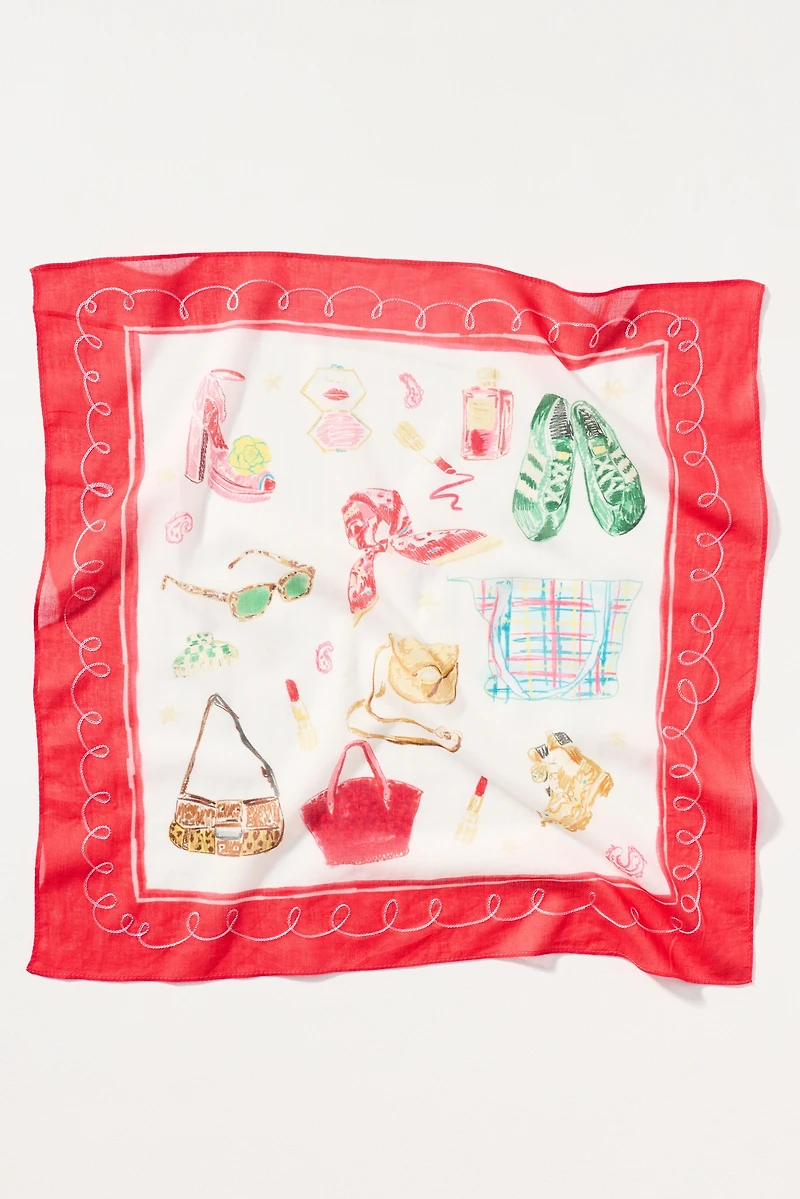 Maeve Printed Bandana Scarf