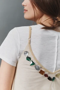 By Anthropologie Jewel-Embellished Sheer Cami