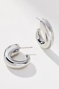 Small Chunky Huggie Hoop Earrings