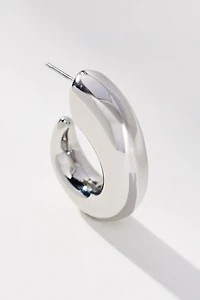 Small Chunky Huggie Hoop Earrings