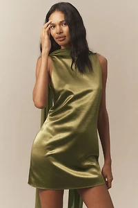 Mare Satin Scarf Mini Dress