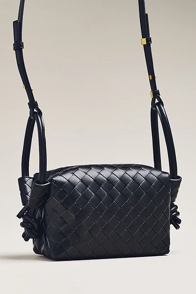 Loop-Strap Woven Crossbody Bag