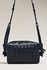 Loop-Strap Woven Crossbody Bag