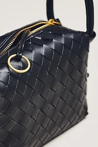 Loop-Strap Woven Crossbody Bag