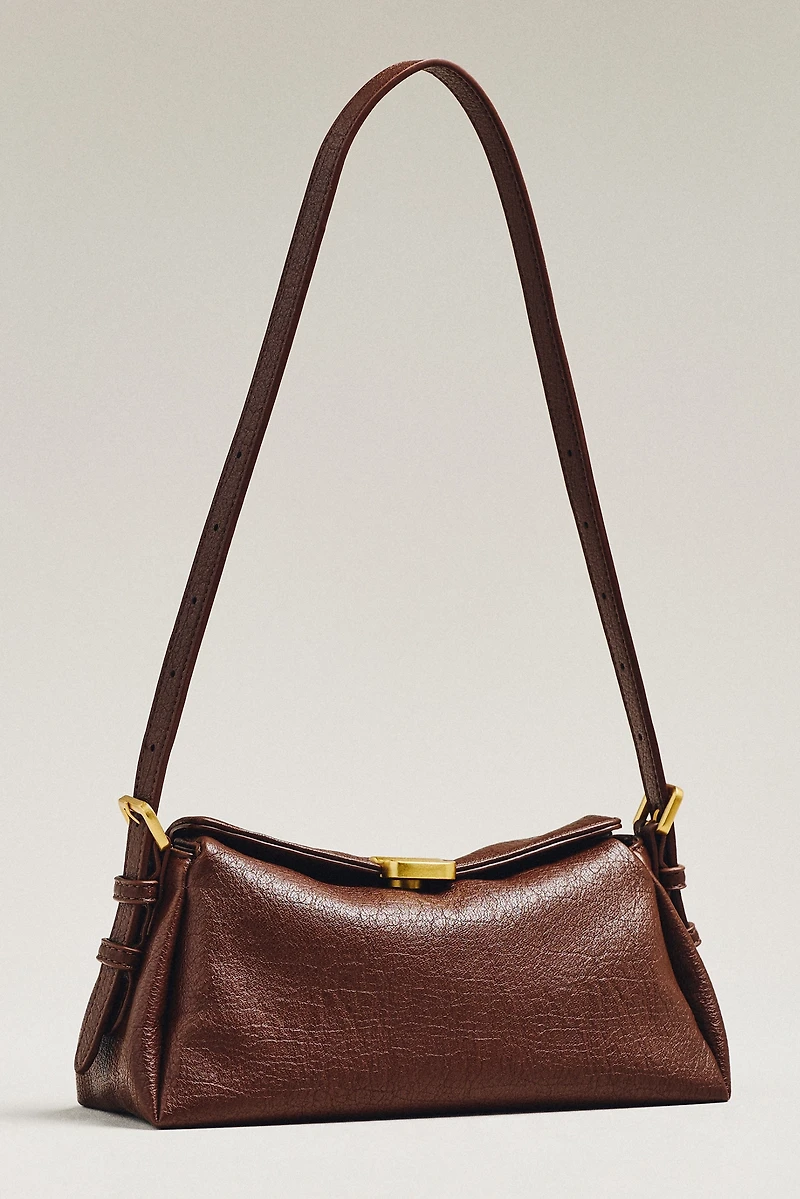 Slouchy Faux Leather Shoulder Bag
