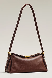 Slouchy Faux Leather Shoulder Bag