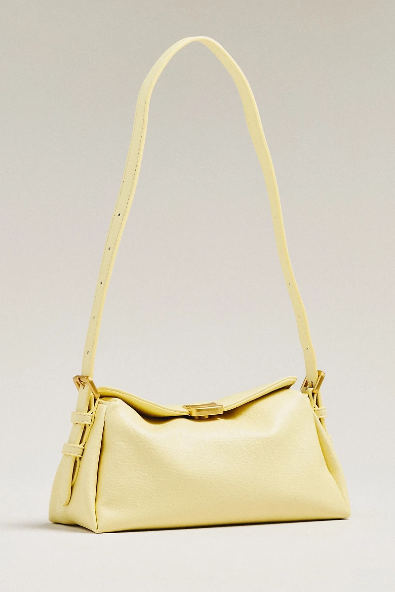 Slouchy Faux-Leather Crossbody Bag