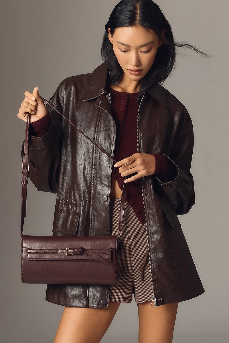 Structured Belted Crossbody Bag