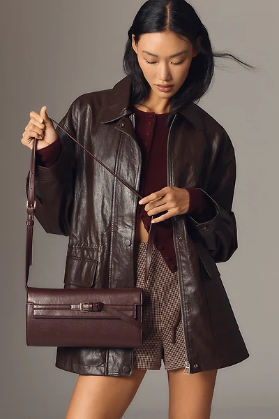 Structured Belted Crossbody Bag