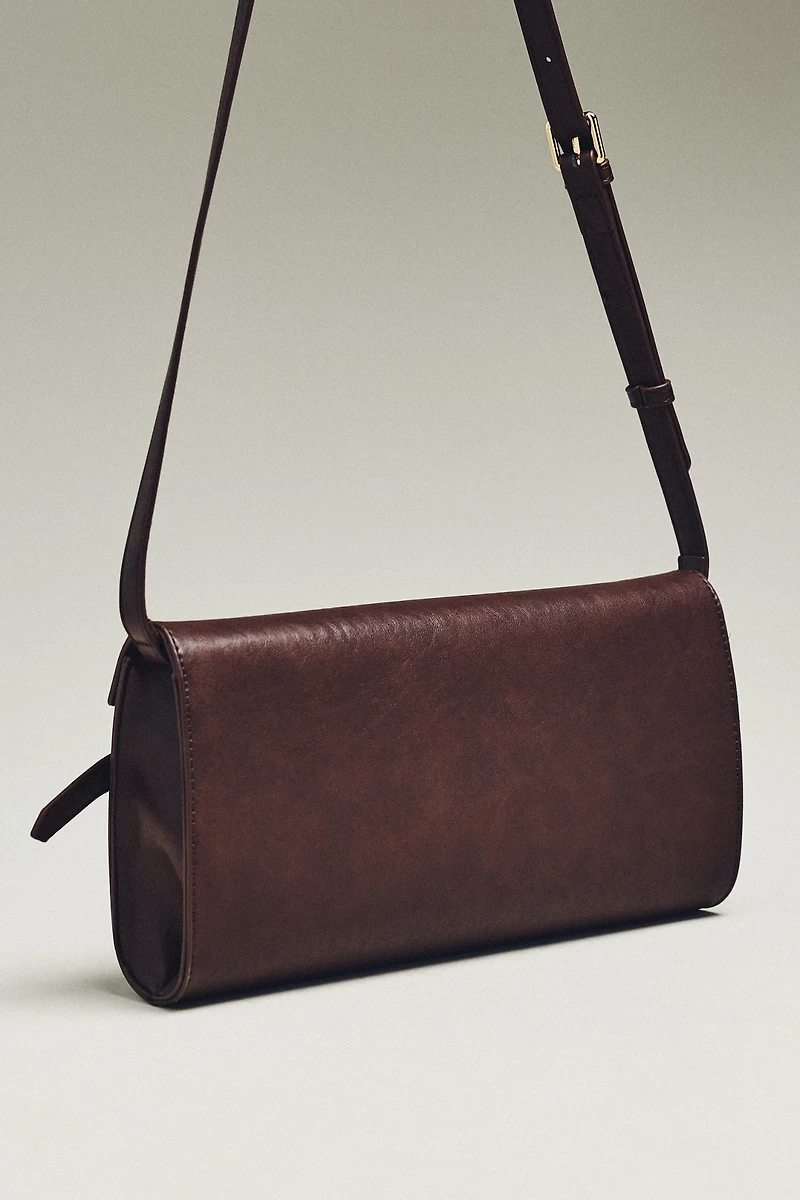 Structured Belted Crossbody Bag
