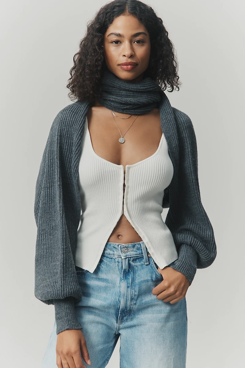 By Anthropologie Twist Shrug Sweater