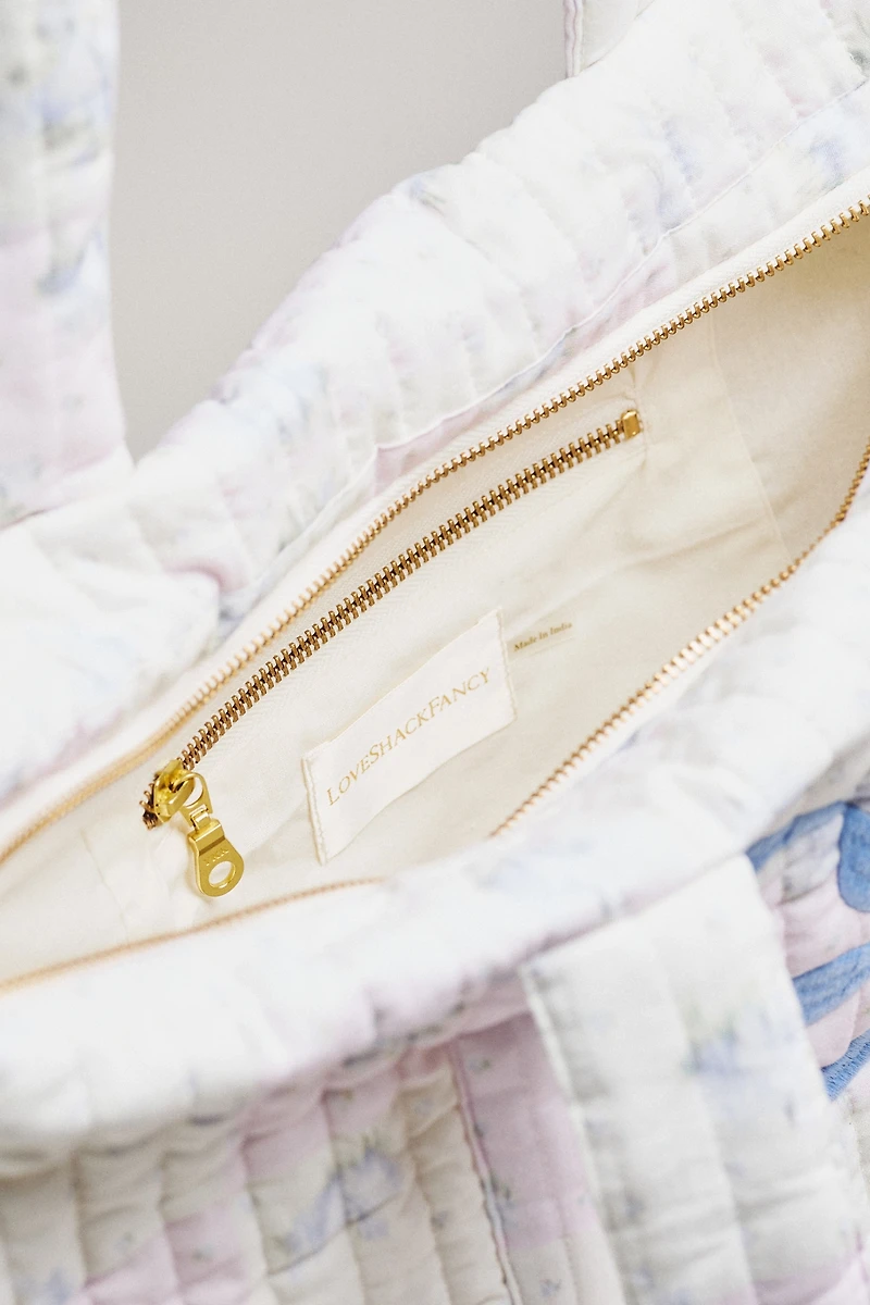 LoveShackFancy Aja Patterned Tote Bag