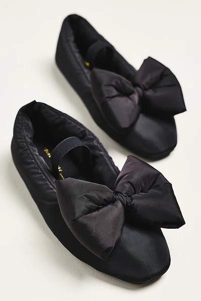 Intentionally Blank Puffy Bow Ballet Flats