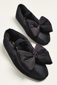 Intentionally Blank Puffy Bow Ballet Flats