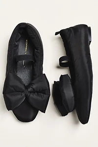 Intentionally Blank Puffy Bow Ballet Flats
