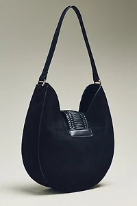 Faux-Suede Shoulder Bag