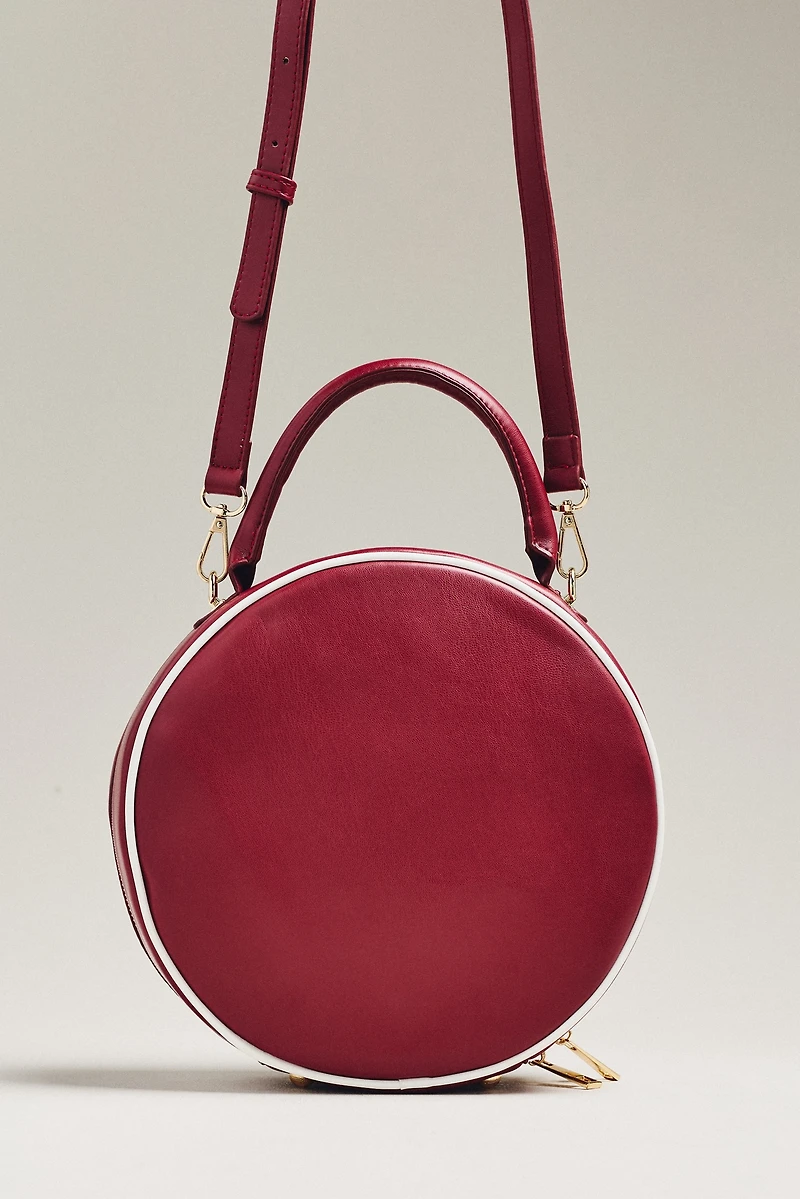 Aota Top-Handle Circular Piped Tote