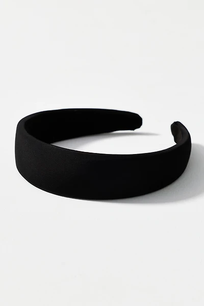 Puff Ribbed Satin Headband