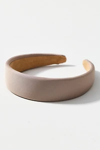 Puff Ribbed Satin Headband