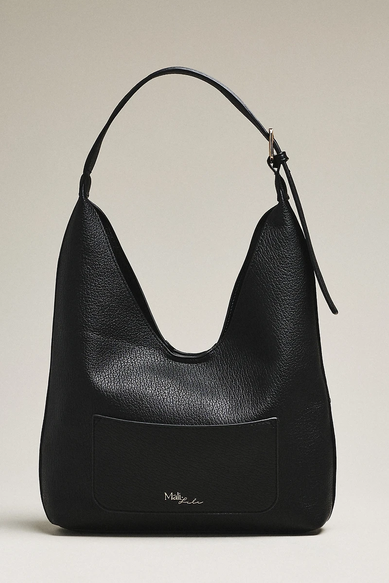 Mali + Lili Vegan-Leather Triangle Shoulder Bag