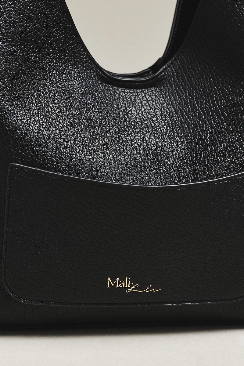 Mali + Lili Vegan-Leather Triangle Shoulder Bag
