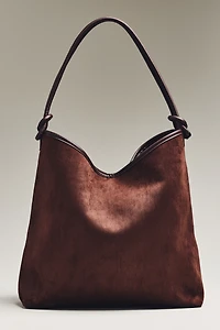 Mali + Lili Knotted Faux-Suede Tote Bag