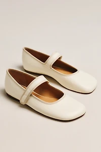 Maeve Square-Toe Mary Jane Flats