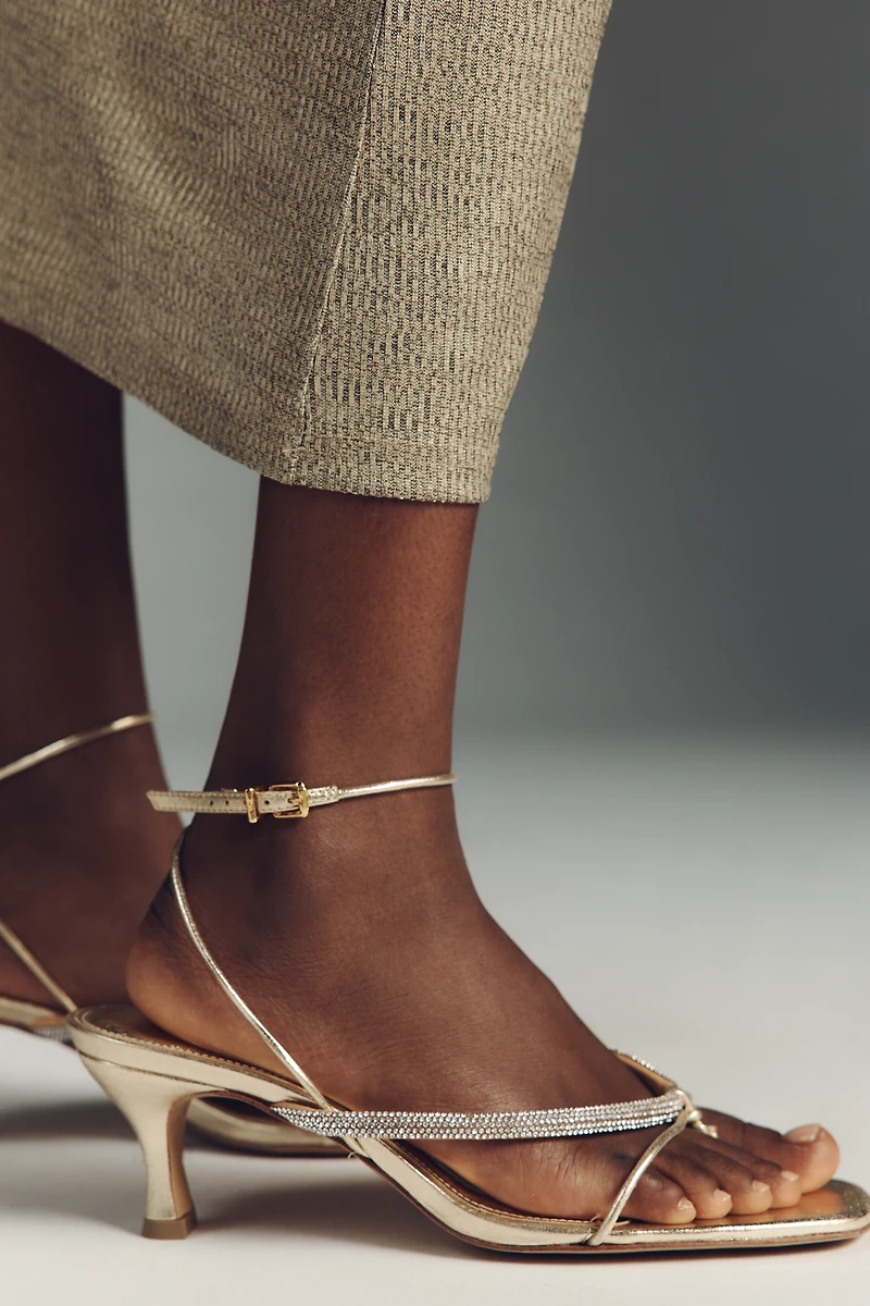 Maeve Rhinestone Strappy Heels