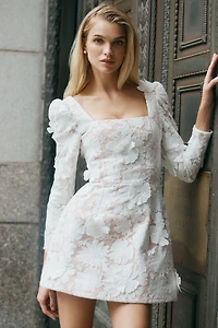 Helsi Ellen Long-Sleeve 3D Floral Mini Dress