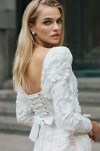Helsi Ellen Long-Sleeve 3D Floral Mini Dress