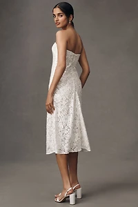 Helsi Francine Strapless Sweetheart Sequin Midi Dress