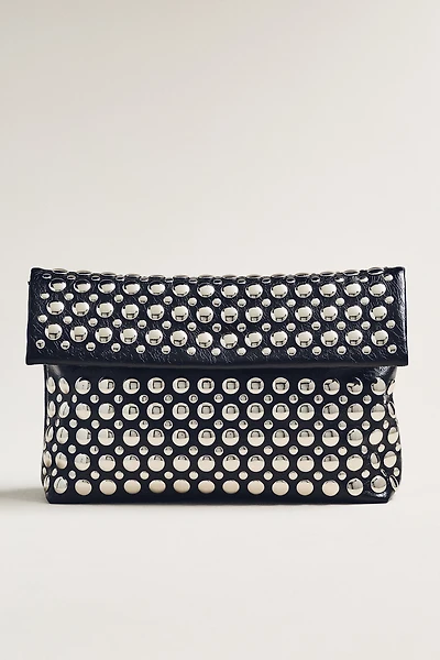 Studded Foldover Clutch