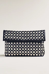 Studded Foldover Clutch