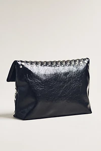 Studded Foldover Clutch