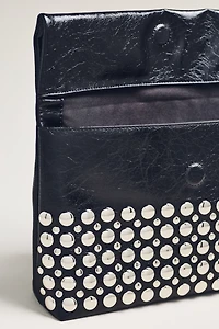 Studded Foldover Clutch