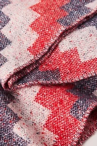 By Anthropologie Graphic Brushed Fringe Scarf