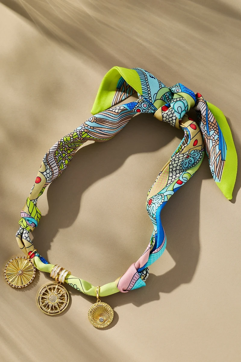 Gemelli Scarf Charm Necklace