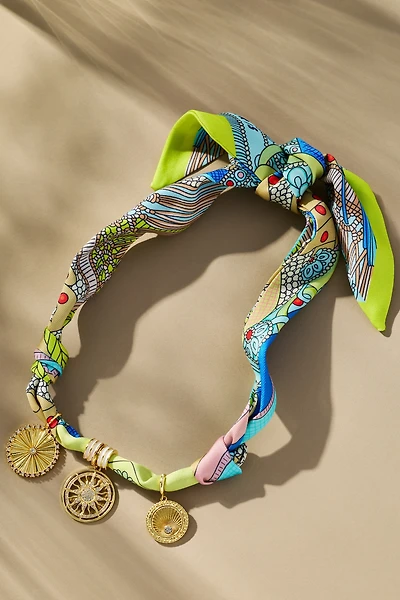 Gemelli Scarf Charm Necklace