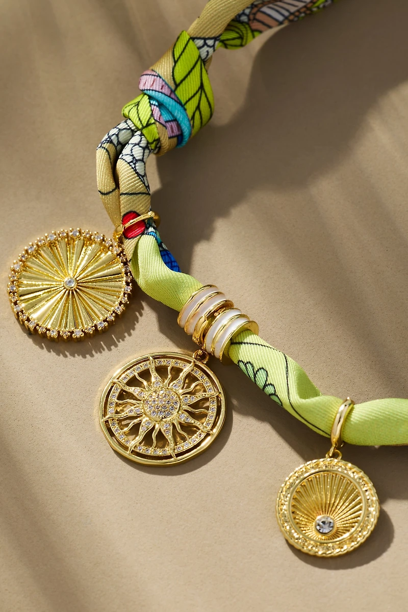Gemelli Scarf Charm Necklace