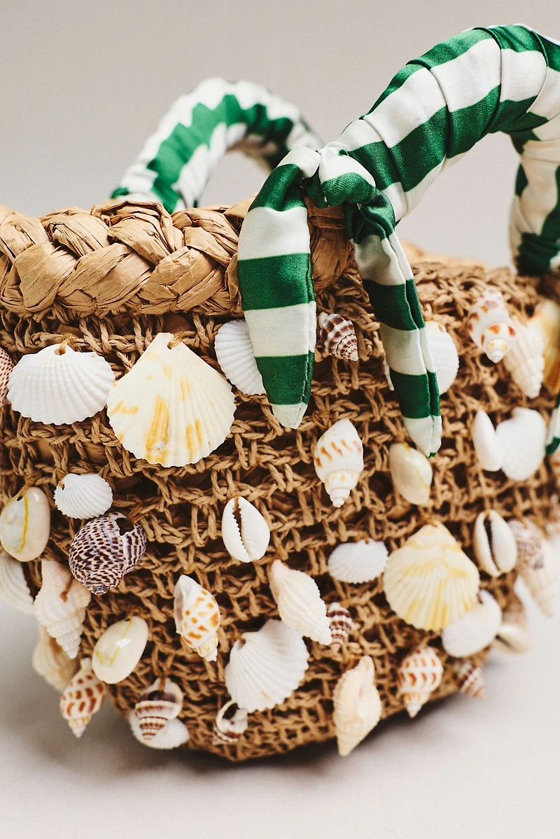SIMONMILLER Shelly Raffia Tote Bag