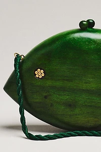 SIMONMILLER Carved Wooden Fish Clutch