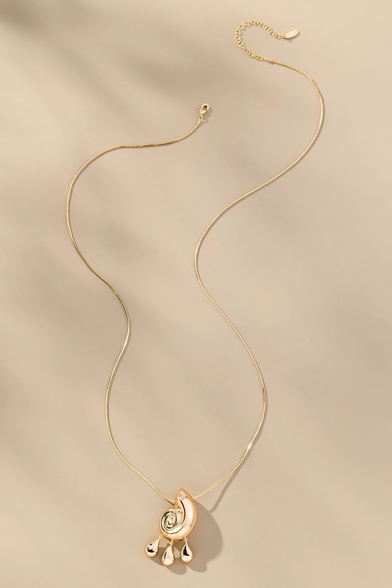Swirl Drop Necklace